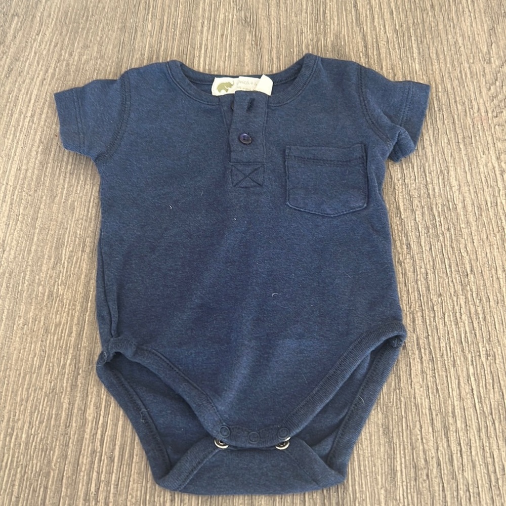 Monica and Andy boys 100% organic cotton onesie
